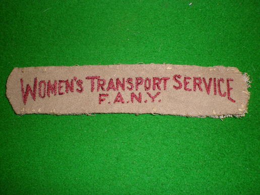 WW2 FANY shoulder title.