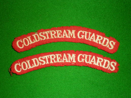 WW1 British Coldstream Guards shoulder titles.