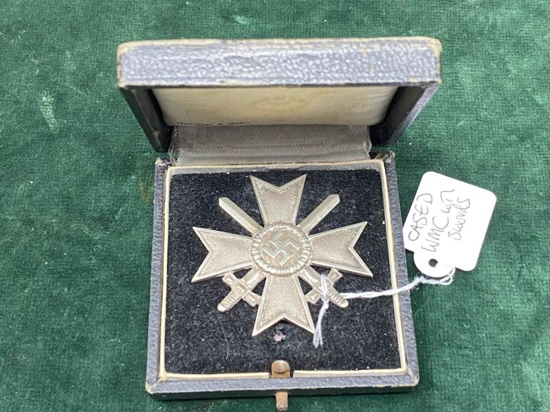 A CASED AWARD OF WAR MERIT CROSS 1st CLASS WITH SWORDS.