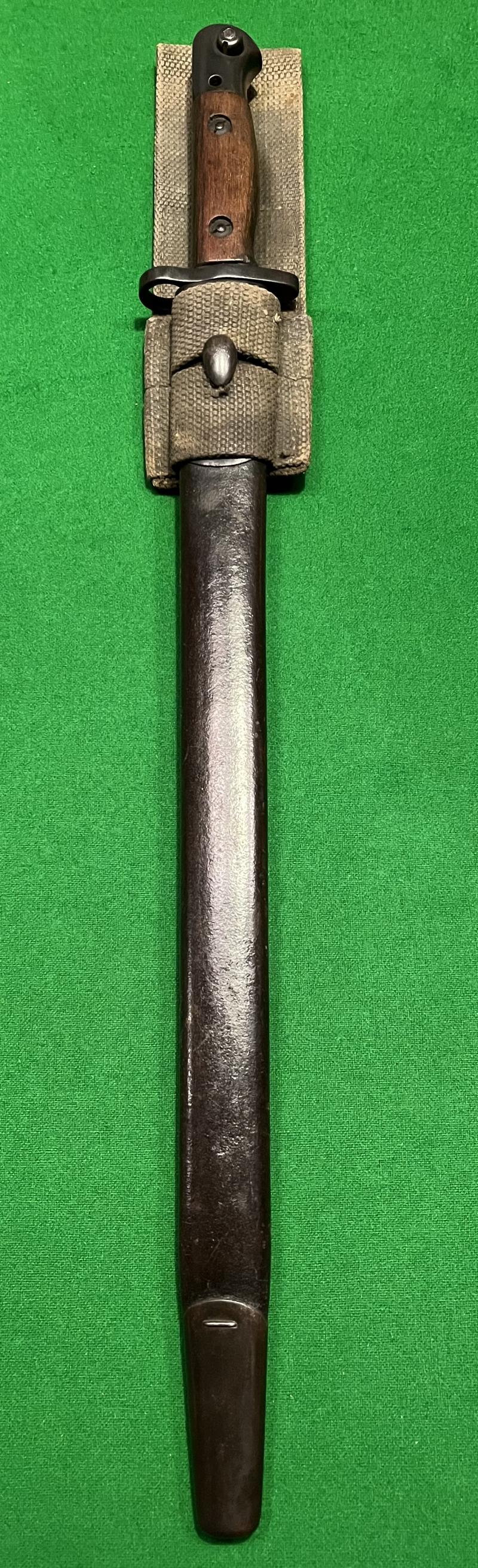 WW1 British 1907 SMLE Bayonet with RAF Frog.