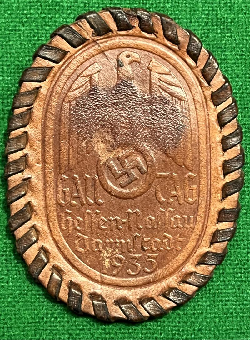 Gau Tag Darmstadt leather day badge.