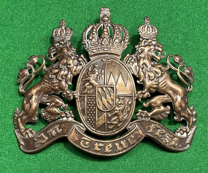 WW1 Baverian Picklehaube Plate.