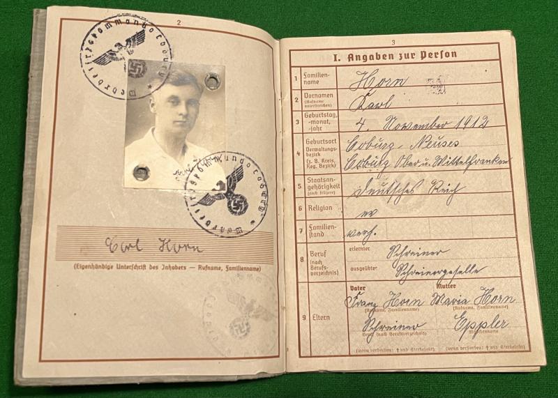 Barbarossa Infantry Casualty Wehrpass.