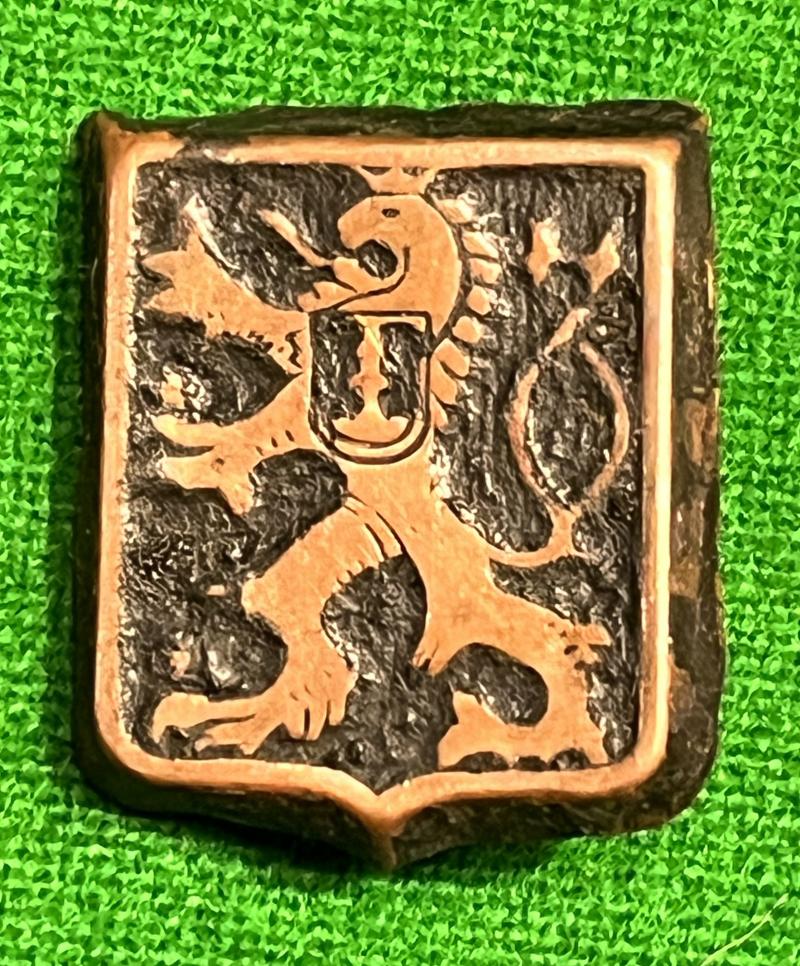 WW2 Czechoslovakia Army In Exile O/R's Cap Badge.