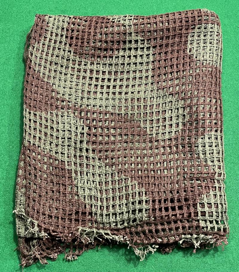 WW2 British Army Camouflage Scrim Net Scarf.