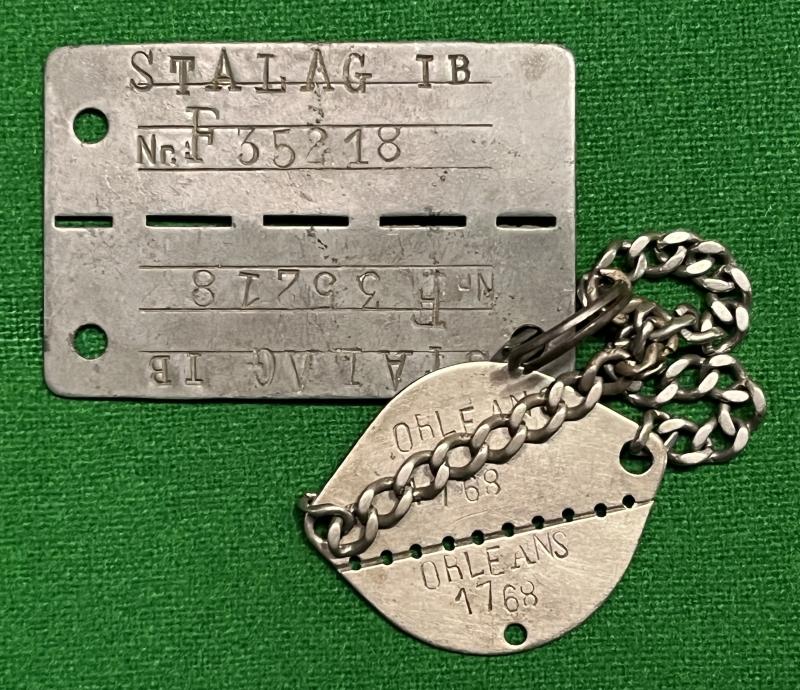 WW2 French Dogtag & POW ID Tag.