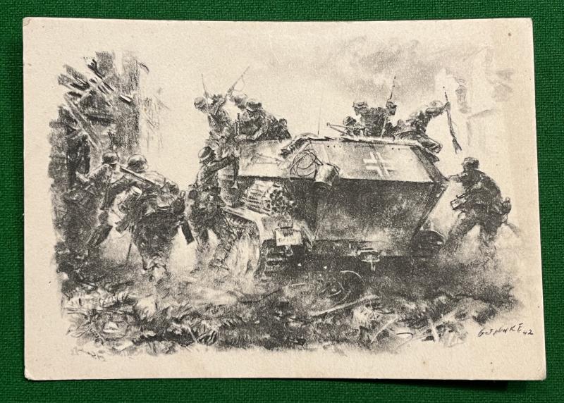 1942 Panzergrenadier Postcard.