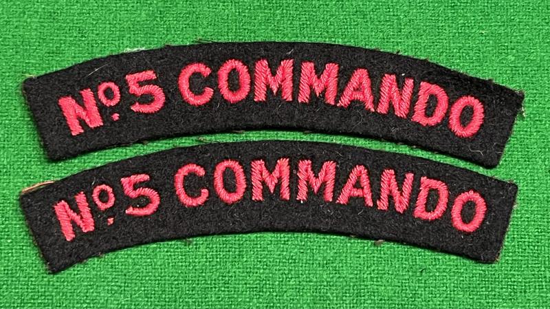 No.5 Commando Shoulder titles.