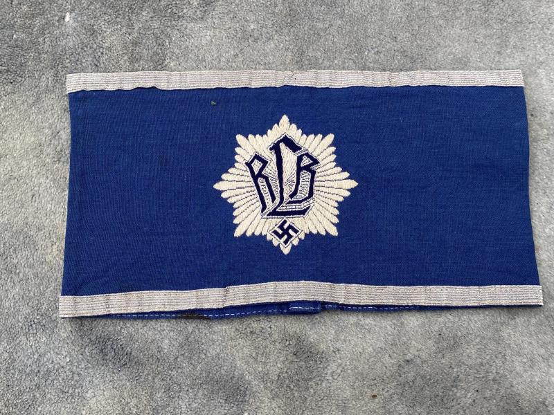 THIRD REICH EARLY RLB OFFICERS ARMBAND 1st TYPE.