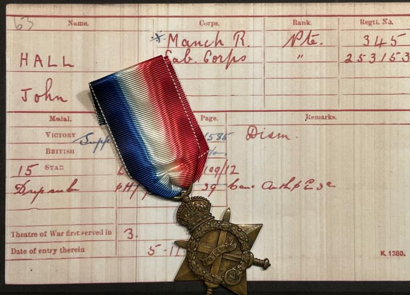 WW1 1914-15 Star - Manchester Regt., low number.