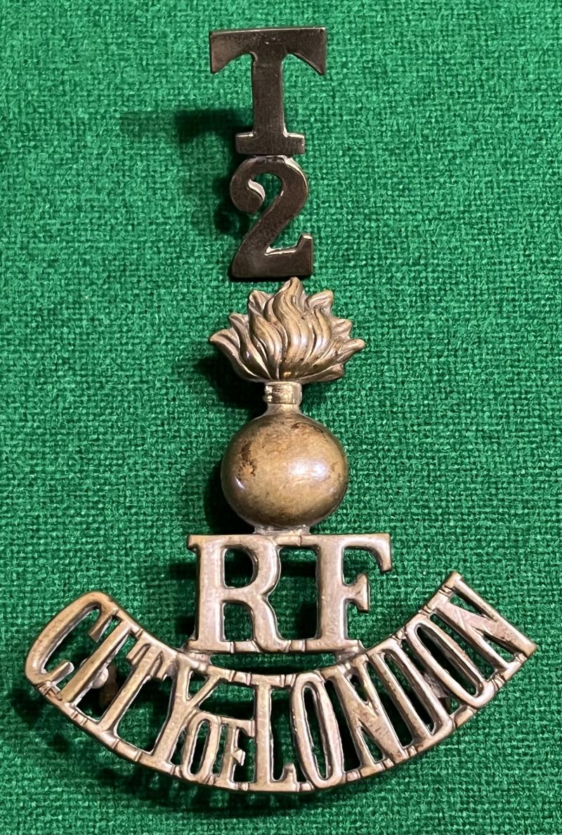 T2 Royal Fusiliers City of London Shoulder Title.
