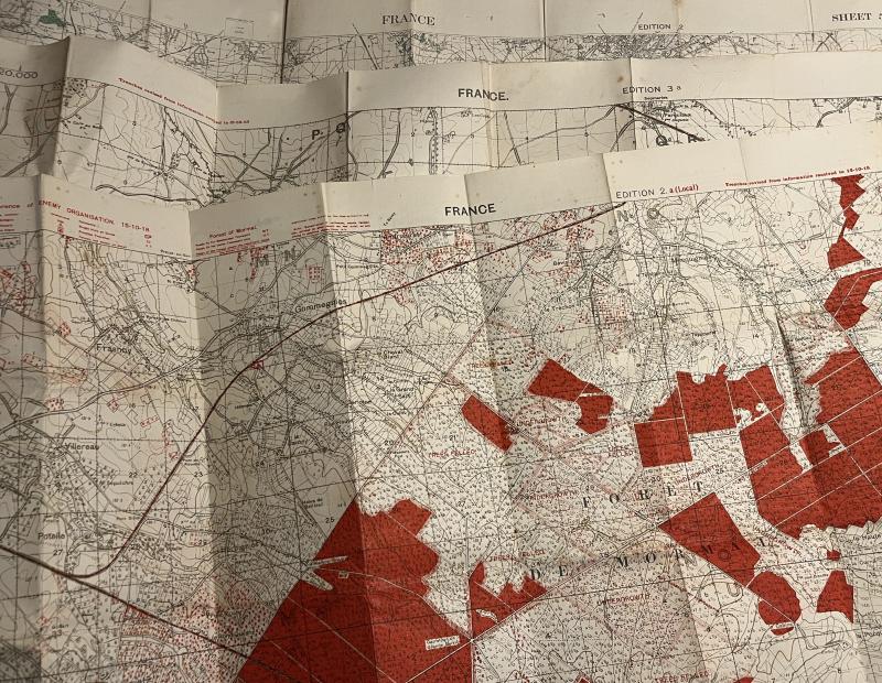 1918 1:20000 Maps inc. Enemy organisation.
