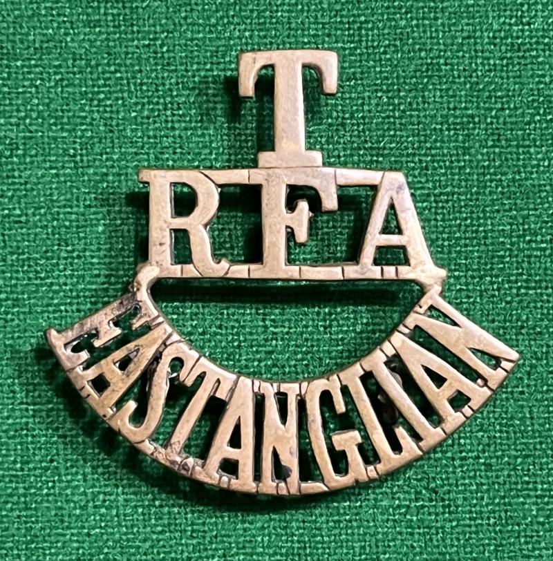 WW1 T RFA EAST ANGLIA Shoulder title.