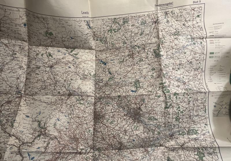 WW2 German ' Invasion ' map - Leeds