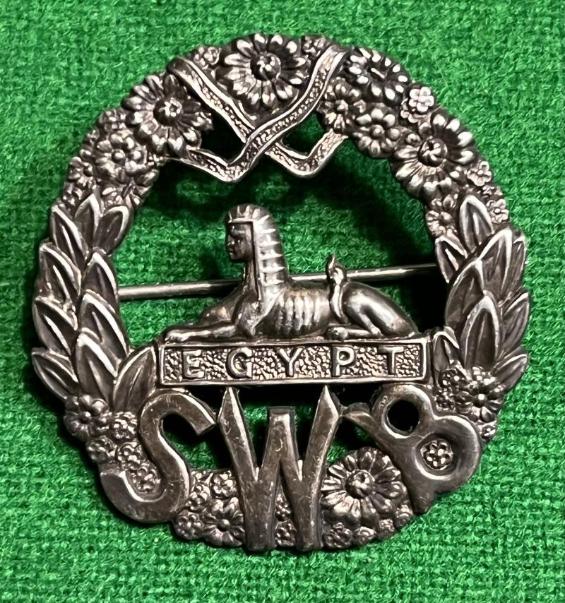 South Wales Borderers sweetheart badge.
