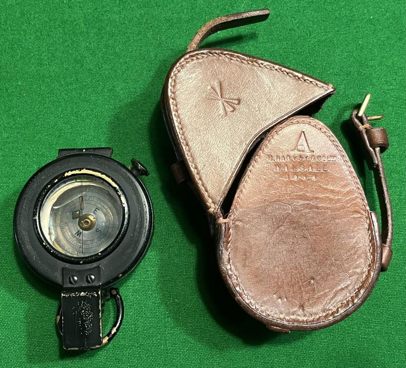 WW2 British Mk.III Marching Compass & Pouch.