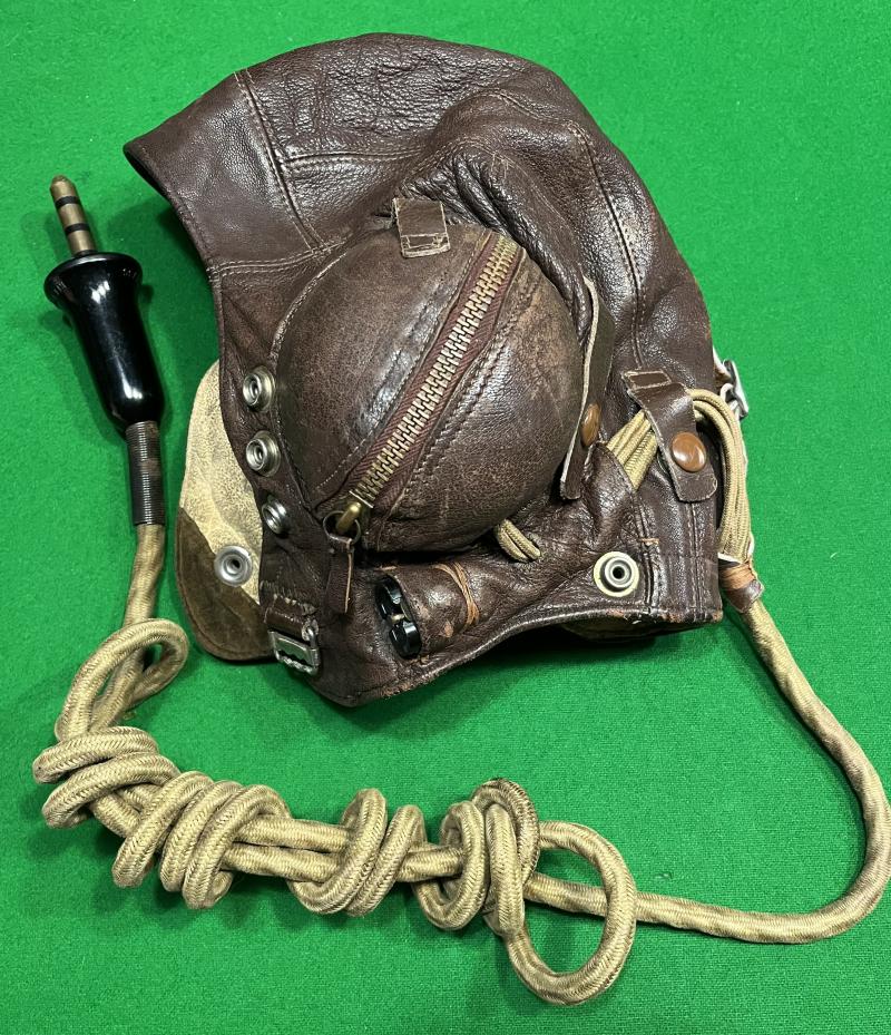 2nd pattern Fleet Air Arm Zip ear C-type flying helmet.