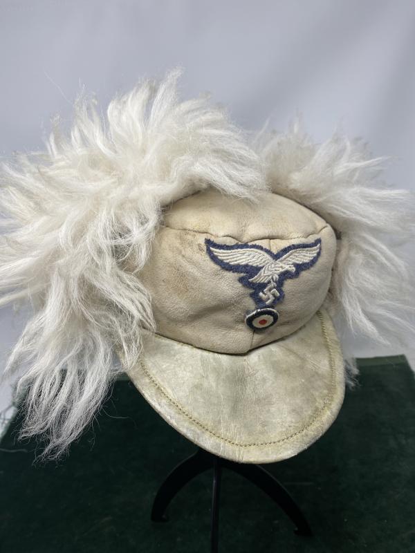 LUFTWAFFE RUSSIAN FRONT/WINTER FUR CAP.