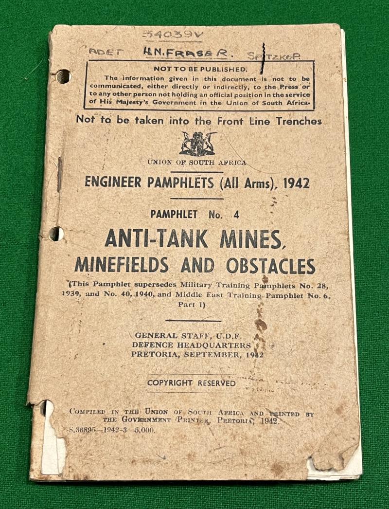 1942 South African Manual - Anti-Tank Mines.