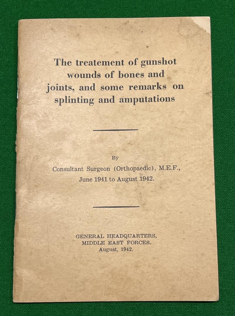 Treatment of Gunshot wounds of wounds....Manual
