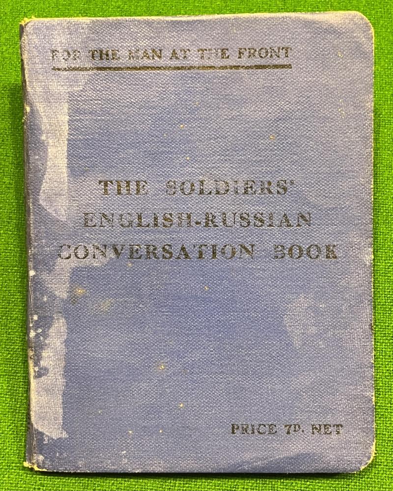 WW1 English-Russian Phrase book.