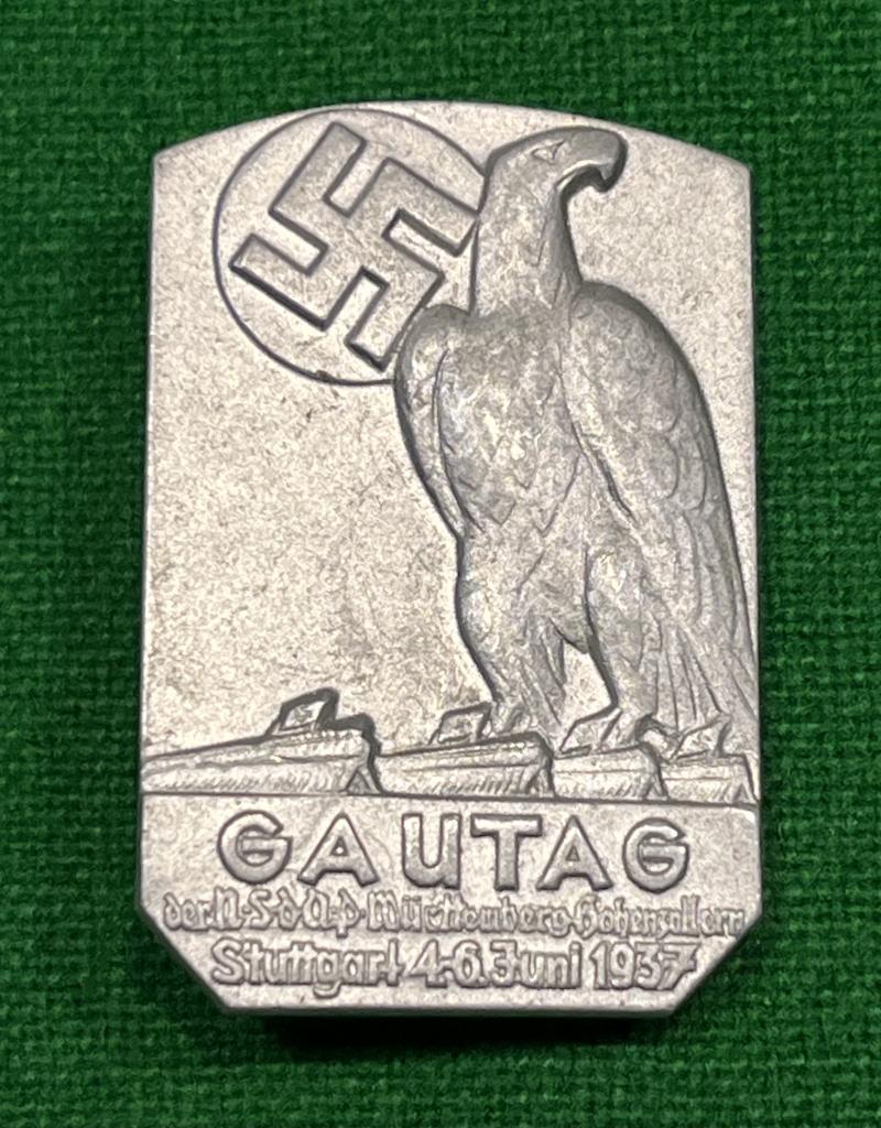 1937 Stuttgart Gautag Day Badge.