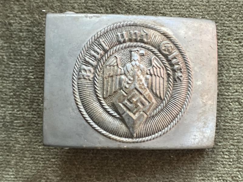 HITLER YOUTH BELT BUCKLE RZM MARKED.