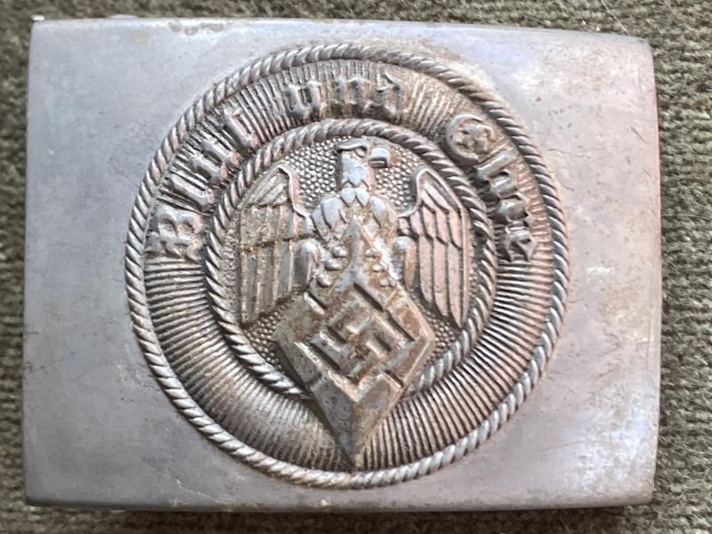 HITLER YOUTH BELT BUCKLE RZM MARKED.