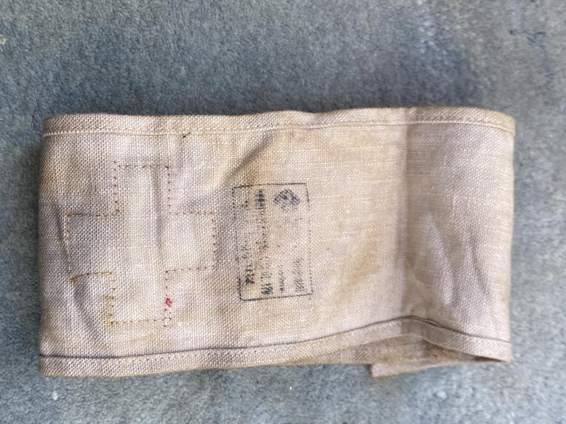 WW1 GERMAN RED CROSS ARMBAND DATED 1916.
