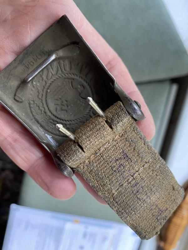 RARE WHERMACHT AFRIKA KORPS/TROPICAL BUCKLE.