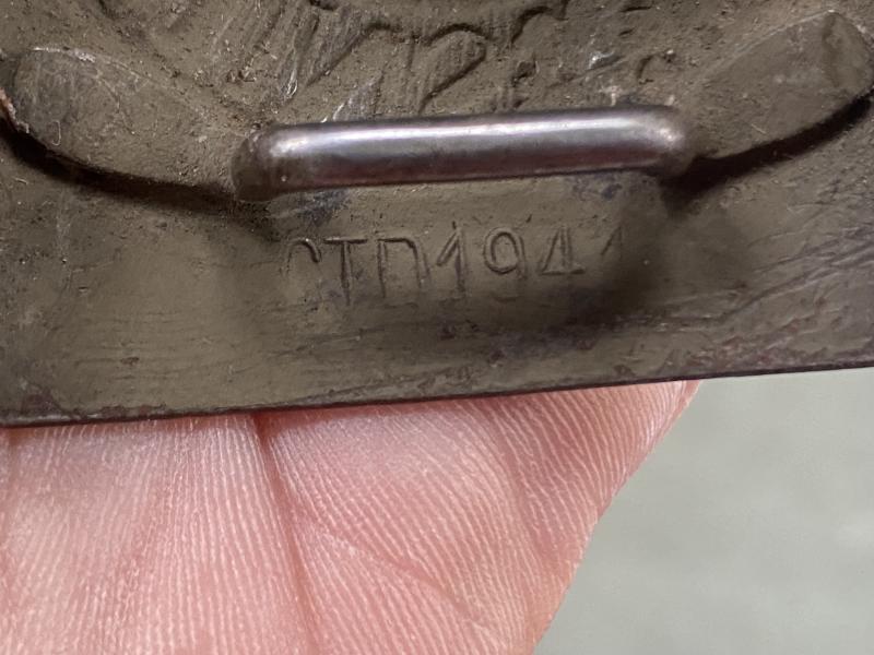 RARE WHERMACHT AFRIKA KORPS/TROPICAL BUCKLE.