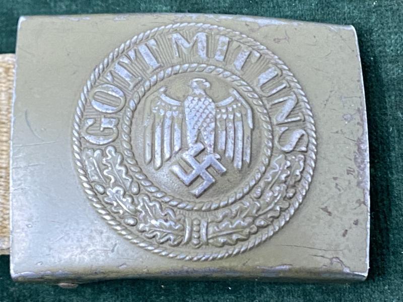 RARE WHERMACHT AFRIKA KORPS/TROPICAL BUCKLE.