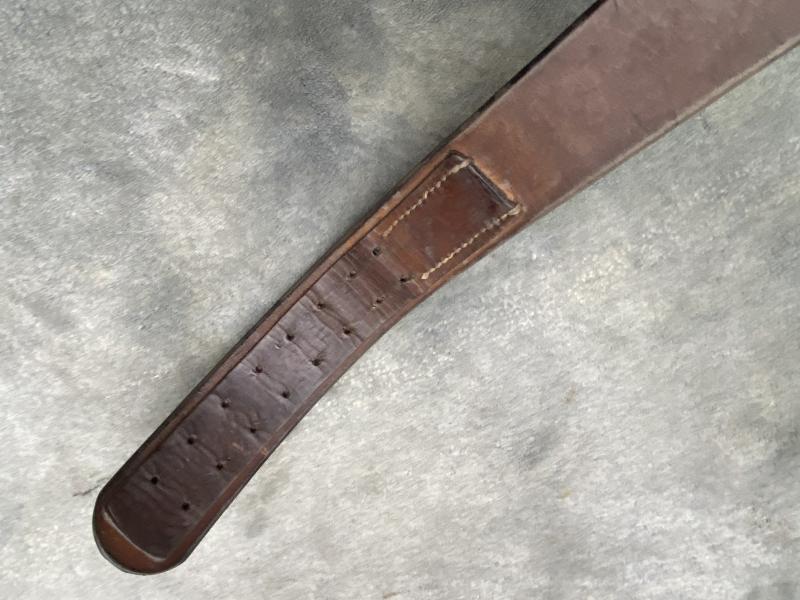 A VERY NICE WEHRMACHT/LUFTWAFFE BELT LEATHER - MARKED.