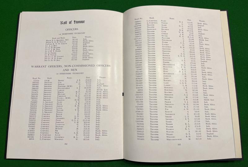 WW2 1st Derbyshire Yeomanry History.
