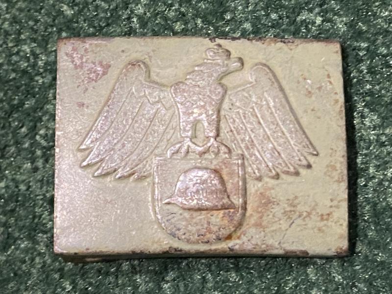 RARE STALHELM STEEL BELT BUCKLE.
