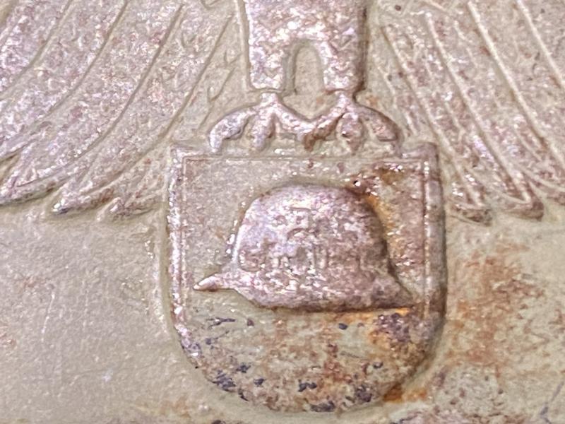 RARE STALHELM STEEL BELT BUCKLE.