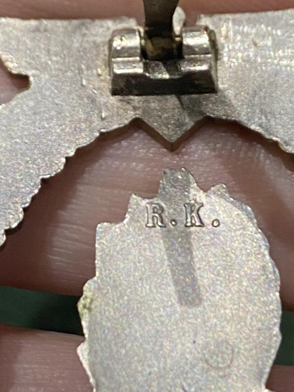 THIRD REICH NAVY MINESWEEPER BADGE BY RUDOLF KANETH.