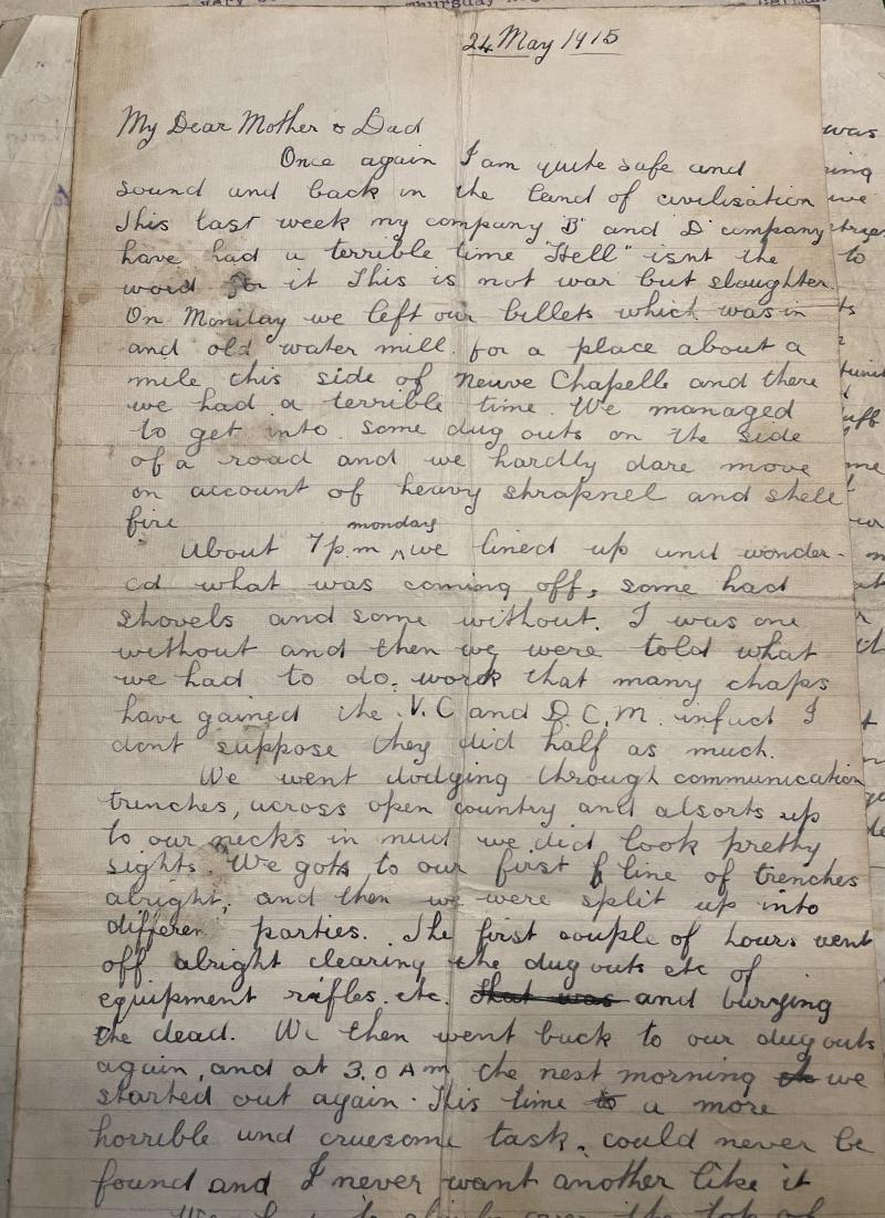 WW1 Casualty ephemera group.