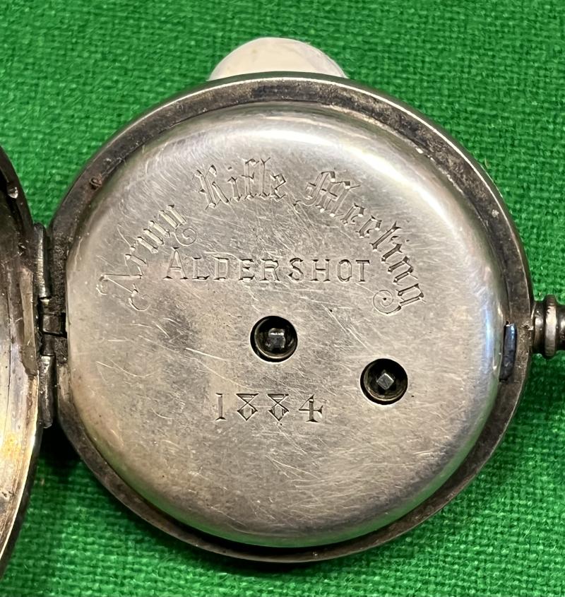 1884 Silver Pocket Watch - Army Rifle Meeting.