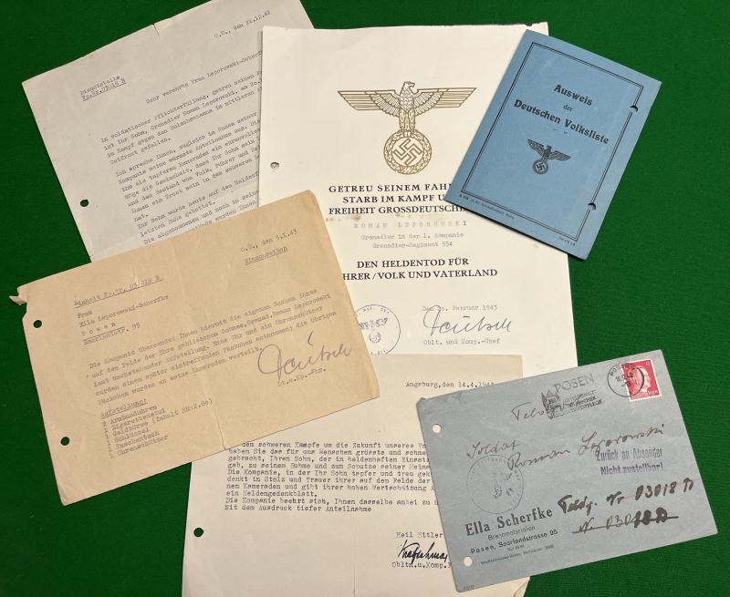 WW2 German Casualty grouping.