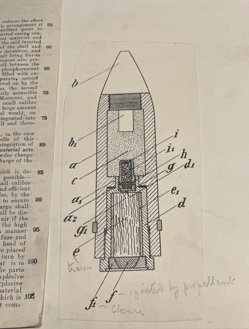 Patent Record - HE T 20mm - 40mm Projectiles.
