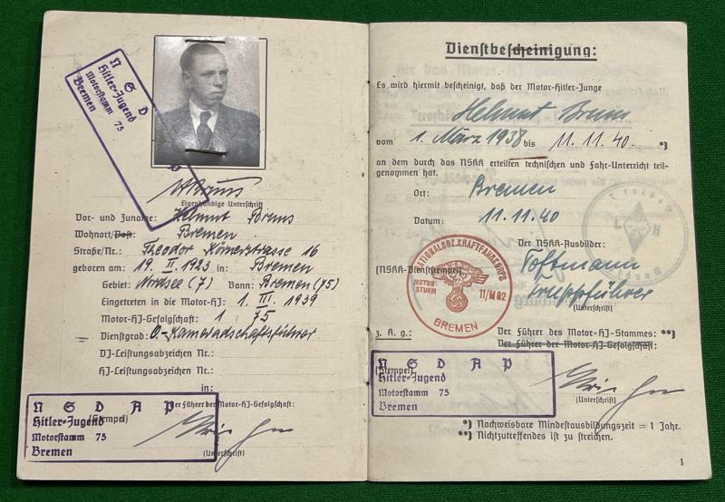 Motor-HJ Prüfungsabzeichen - Bremen.