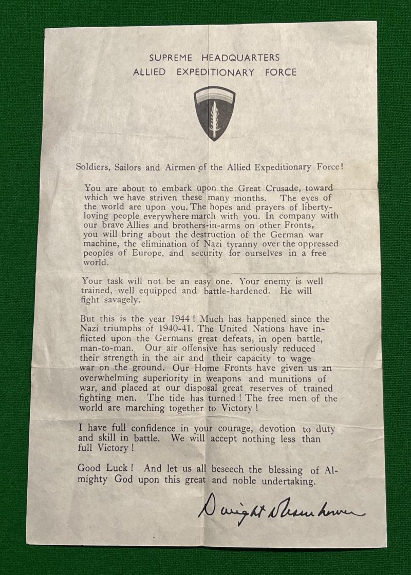 Eisenhower D-Day Leaflet.