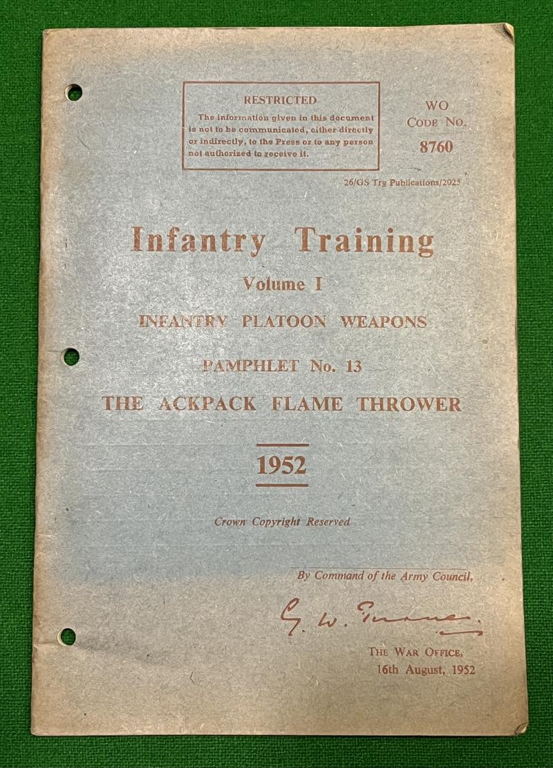 Ackpack Flame Thrower Manual