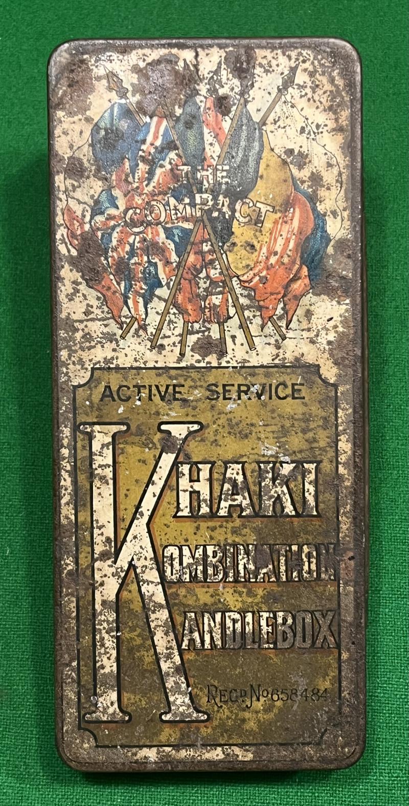 WW1 Khaki Kombination Kandlebox.
