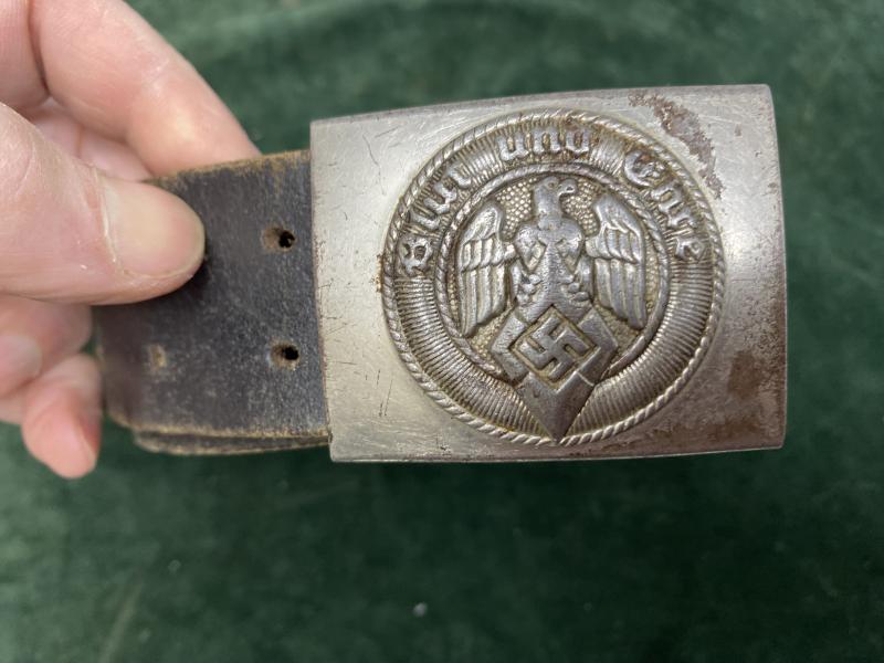 THIRD REICH HITLER YOUTH BELT AND BUCKLE.