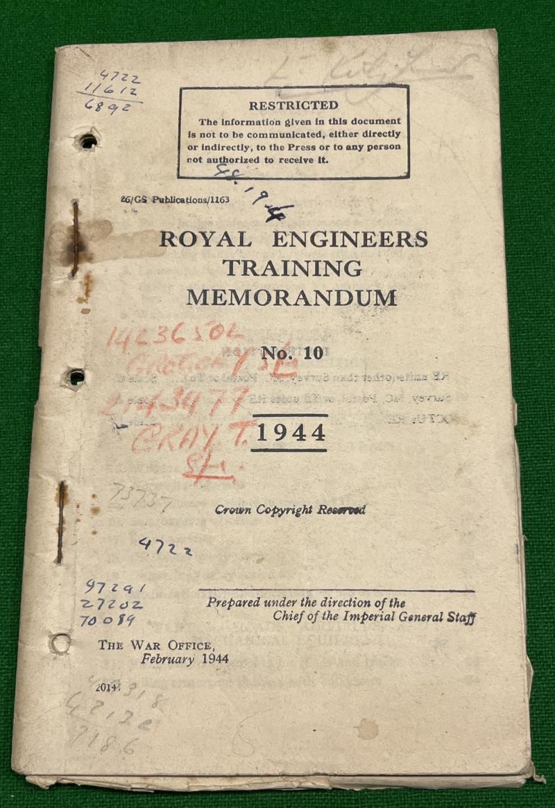 1944 RE Training Memorandum - Booby traps etc.