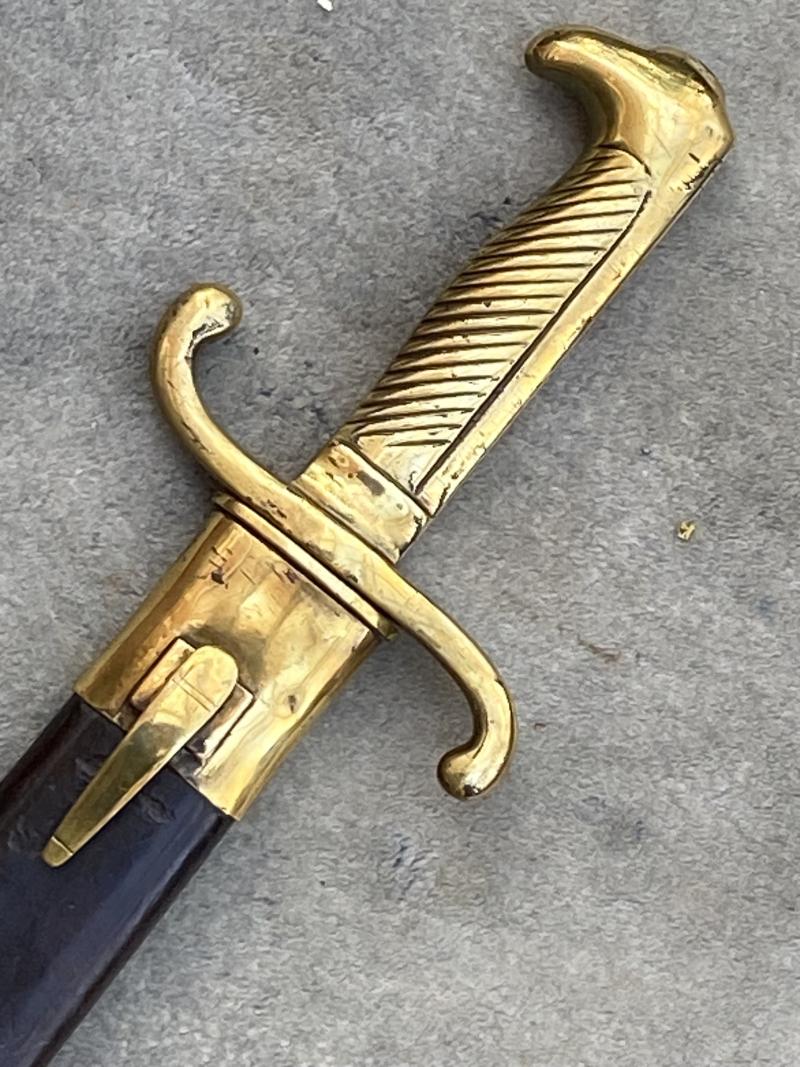 PRUSSIAN 1864 Pattern INFANTRY SIDEARM with issue markings.