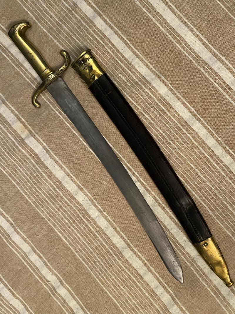 PRUSSIAN 1864 Pattern INFANTRY SIDEARM with issue markings.