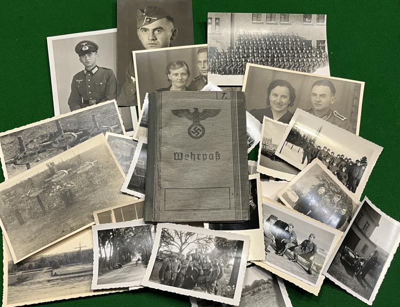 15/Jag.Rgt.75 Casualty Wehrpass grouping.